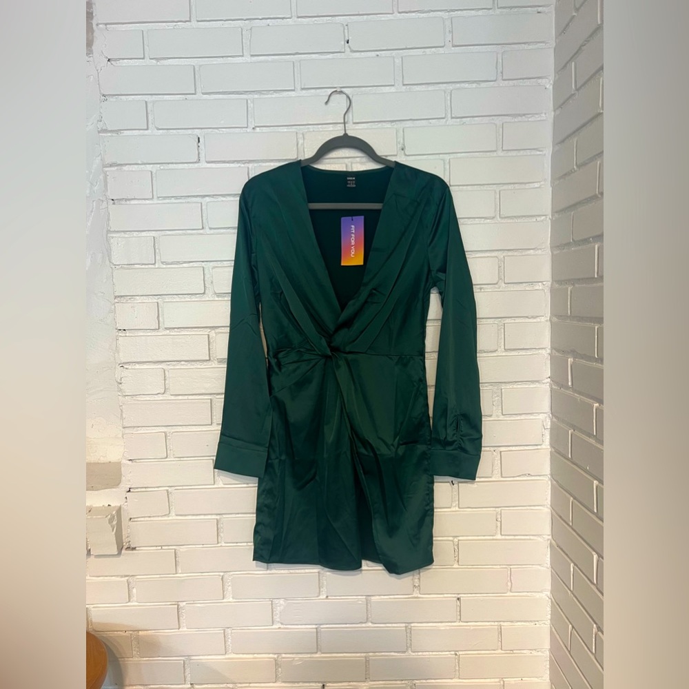Emerald Green Mini Dress